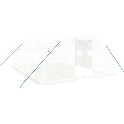 MAISON EXCLUSIVE - Serre avec cadre en acier blanc 24 m² 6x4x2 m