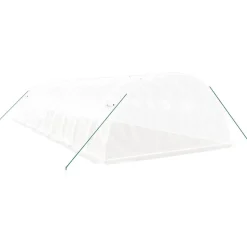 MAISON EXCLUSIVE - Serre avec cadre en acier blanc 40 m² 10x4x2 m