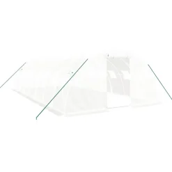 MAISON EXCLUSIVE - Serre avec cadre en acier blanc 32 m² 8x4x2 m