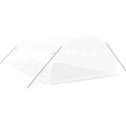 MAISON EXCLUSIVE - Serre avec cadre en acier blanc 32 m² 8x4x2 m