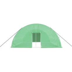 MAISON EXCLUSIVE - Serre avec cadre en acier vert 48 m² 8x6x2,85 m