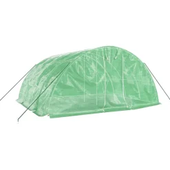 MAISON EXCLUSIVE - Serre avec cadre en acier vert 20 m² 5x4x2,3 m