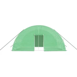 MAISON EXCLUSIVE - Serre avec cadre en acier vert 24 m² 6x4x2,85 m