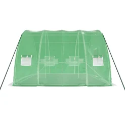 MAISON EXCLUSIVE - Serre avec cadre en acier vert 24 m² 6x4x2,85 m