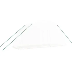 MAISON EXCLUSIVE - Serre avec cadre en acier blanc 12 m² 6x2x2,85 m