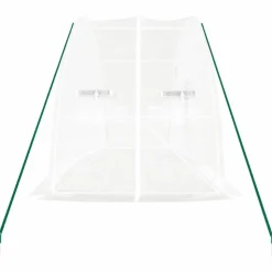 MAISON EXCLUSIVE - Serre avec cadre en acier blanc 12 m² 6x2x2,85 m