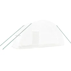 MAISON EXCLUSIVE - Serre avec cadre en acier blanc 12 m² 6x2x2,85 m