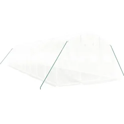 MAISON EXCLUSIVE - Serre avec cadre en acier blanc 30 m² 10x3x2 m