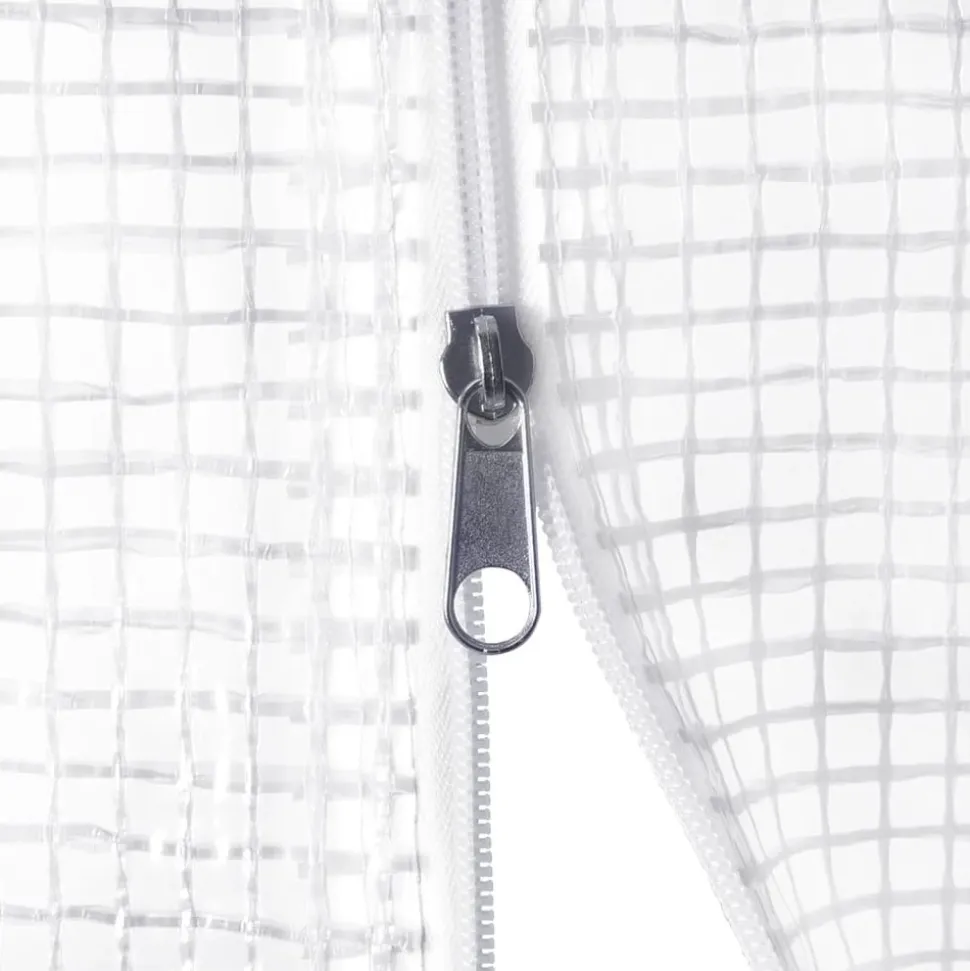 MAISON EXCLUSIVE - Serre avec cadre en acier blanc 30 m² 10x3x2 m