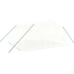 MAISON EXCLUSIVE - Serre avec cadre en acier blanc 16 m² 4x4x2 m