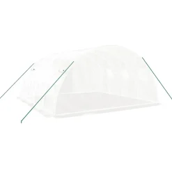 MAISON EXCLUSIVE - Serre avec cadre en acier blanc 16 m² 4x4x2 m