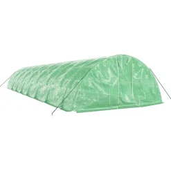 MAISON EXCLUSIVE - Serre avec cadre en acier vert 80 m² 16x5x2,3 m