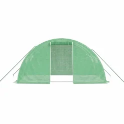 MAISON EXCLUSIVE - Serre avec cadre en acier vert 8 m² 4x2x2 m