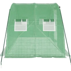 MAISON EXCLUSIVE - Serre avec cadre en acier vert 8 m² 4x2x2 m