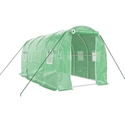 MAISON EXCLUSIVE - Serre avec cadre en acier vert 8 m² 4x2x2 m