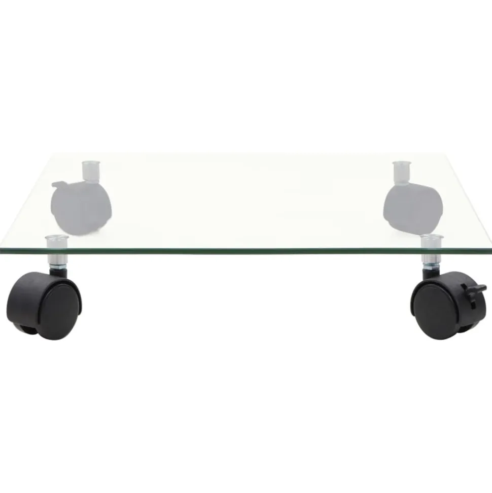 MAISON EXCLUSIVE - Support carré pour plantes 2 pcs verre trempé 35 x 35 cm