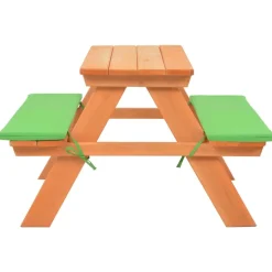 MAISON EXCLUSIVE - Table de pique-nique pour enfants avec bancs 89x79x50 cm sapin
