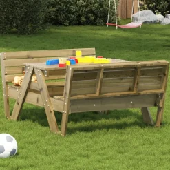 MAISON EXCLUSIVE - Table de pique-nique pour enfants bois de pin imprégné