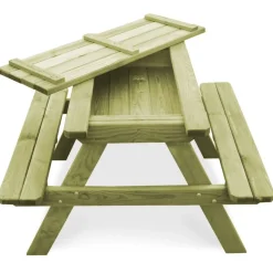 MAISON EXCLUSIVE - Table de pique-nique pour enfants avec bancs pinède imprégnée