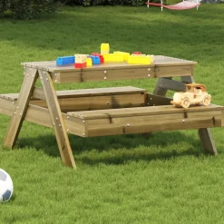MAISON EXCLUSIVE - Table de pique-nique pour enfants bois de pin imprégné