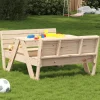 MAISON EXCLUSIVE - Table de pique-nique pour enfants 88x122x58 cm bois massif pin