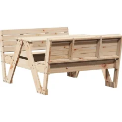 MAISON EXCLUSIVE - Table de pique-nique pour enfants 88x122x58 cm bois massif pin