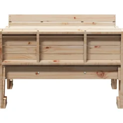 MAISON EXCLUSIVE - Table de pique-nique pour enfants 88x122x58 cm bois massif pin