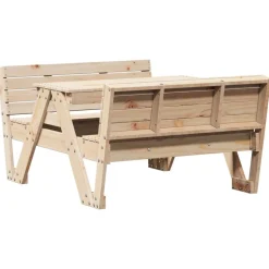 MAISON EXCLUSIVE - Table de pique-nique pour enfants 88x122x58 cm bois massif pin