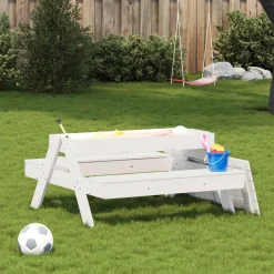 MAISON EXCLUSIVE - Table de pique-nique avec bac à sable pour enfants pin massif