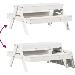 MAISON EXCLUSIVE - Table de pique-nique avec bac à sable pour enfants pin massif