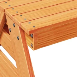 MAISON EXCLUSIVE - Table de pique-nique pour enfants cire marron bois massif pin