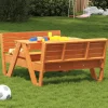 MAISON EXCLUSIVE - Table de pique-nique pour enfants cire marron bois massif pin