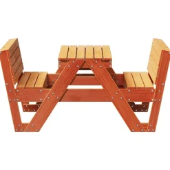 MAISON EXCLUSIVE - Table de pique-nique pour enfants cire marron bois massif pin