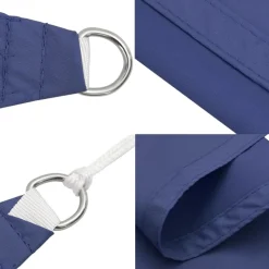 MAISON EXCLUSIVE - Voile de parasol tissu oxford carré 3x3 m bleu