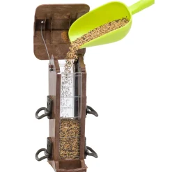 Mangeoire à silos pour oiseaux sauvages jok 21, mangeoire extérieure, adaptée à diverses graines