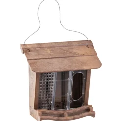 Mangeoire d'extérieur pour oiseaux sauvages jok 11, abri pour oiseaux, adaptée pour nourriture graines petites noisettes