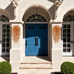 MCBOSON - Fleurs plastiques artificielles pour phalaenopsis 2 pièces