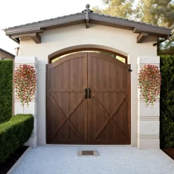 MCBOSON - Fleurs plastiques artificielles pour phalaenopsis 2 pièces bleu