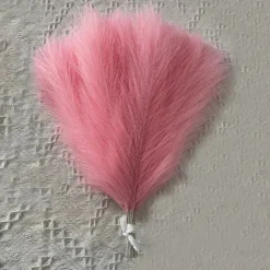 MCBOSON - Herbe de pampa artificielle pour 100 pièces roses