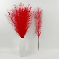 MCBOSON - Plumes de roseau simulées pour rouge 100 pièces