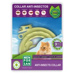 MENFORSAN - Collier chat répulsif d'insectes