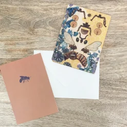 MES COURSES EN VRAC - Carte en bois à assembler - abeille