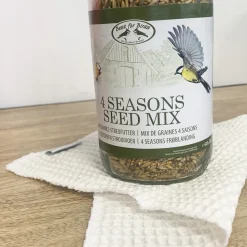 MES COURSES EN VRAC - Kit mangeoire bouteille de vin + graines