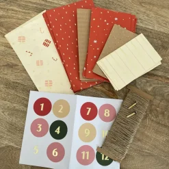 MES COURSES EN VRAC - Kit pour faire son propre calendrier de l'avent en kraft - motif chien