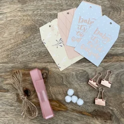 MES COURSES EN VRAC - Kit d'emballage cadeaux (étiquettes, stickers, décorations, cordelettes) pastel de no ël