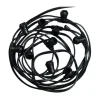 MIIDEX - Guirlande guinguette 10 culots b22 10m extérieur connectable câble plat noir miidex
