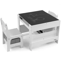 MILLY MALLY - Ensemble table et chaises - sven - blanc