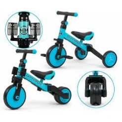 MILLY MALLY - Ride on - vélo 3en1 optimus bleu