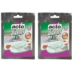 MULTITANKS - Acto plaquette punaises de lit - lot de 2 : répulsif et insecticide puissant