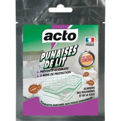 MULTITANKS - Acto plaquette punaises de lit - lot de 2 : répulsif et insecticide puissant